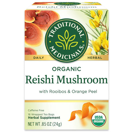 Traditional Medicinals Reishi With Orange Peel & Rooibos Tea