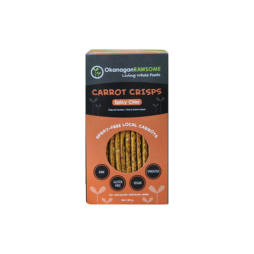 Okanagan Rawsome Spicy Chia Carrot Crisps