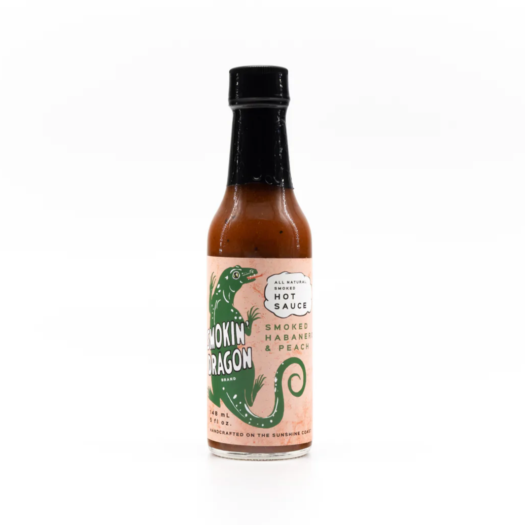 Smokin' Dragon Smoked Peach Habanero Pepper Sauce