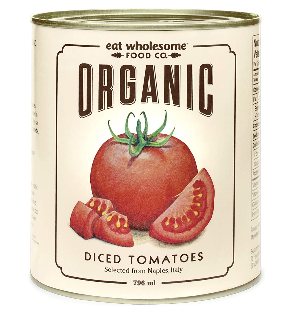 Eat Wholesome Food Co Organic Diced Tomatoes 796ml