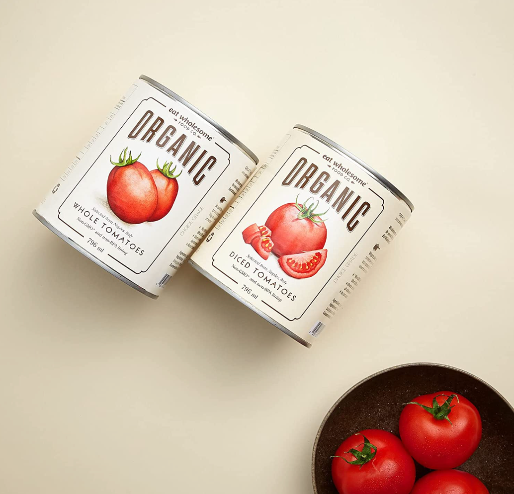 Eat Wholesome Food Co Organic Diced Tomatoes 796ml