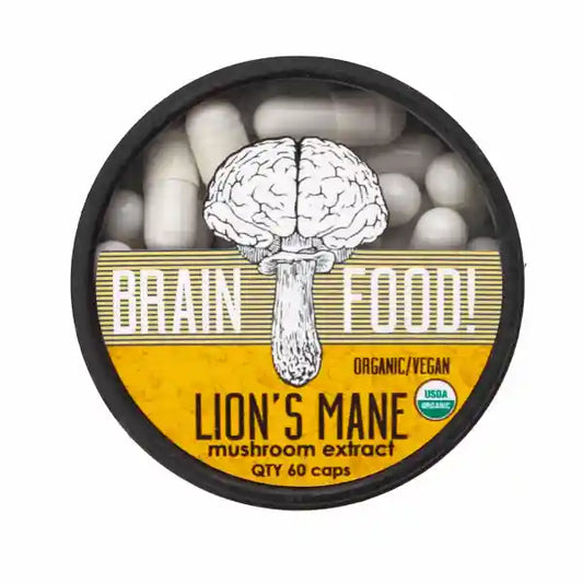 Brainfood Lion's Mane Mushroom Capsules