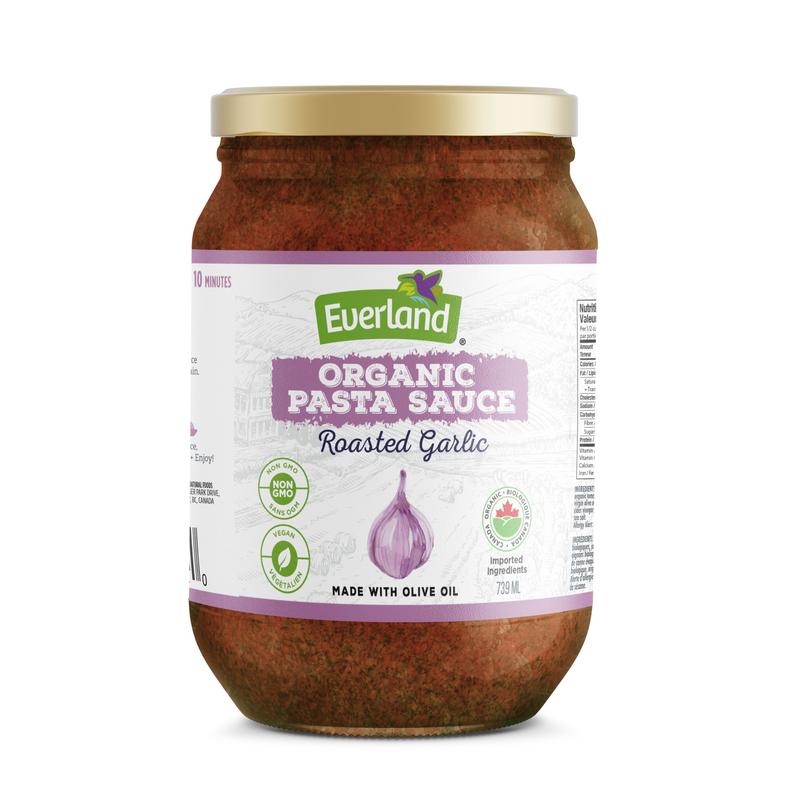 Everland Organic Pasta Sauce Roasted Garlic