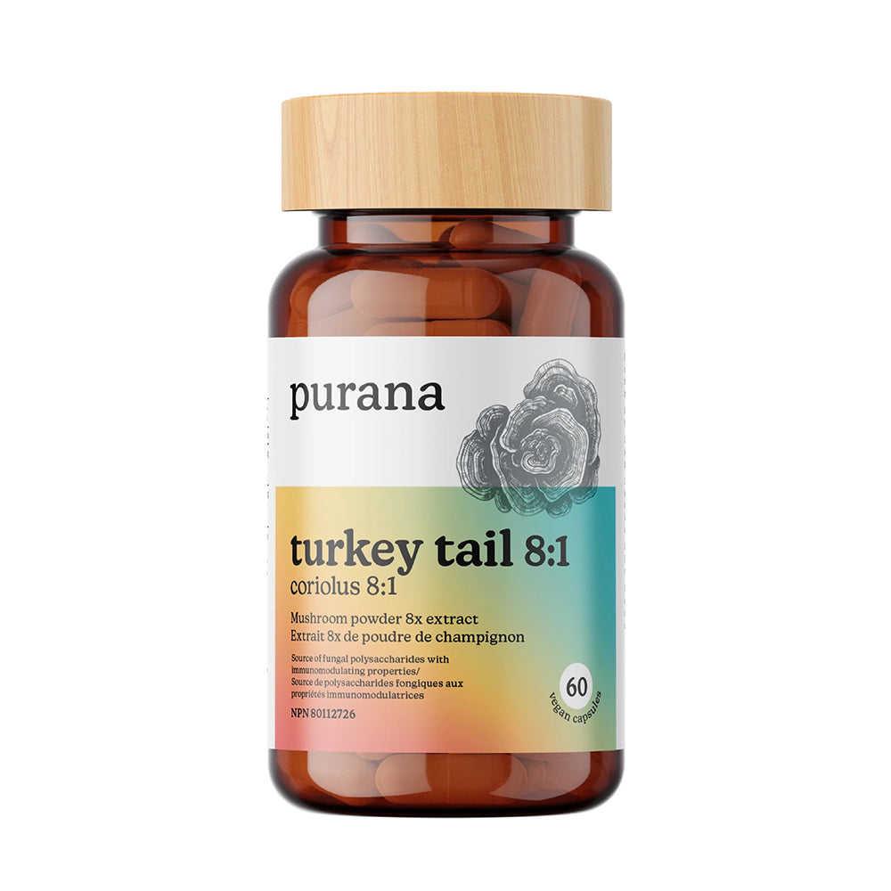 Purana Turkey Tail 8:1 Capsules